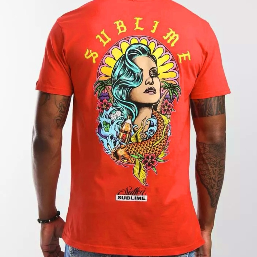 NWT Sullen Sublime Vice Beach Band Tshirt Small
